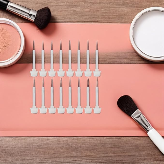 Beaupretty Replacement Nail Polish Brush Set 20 Pcs Liquid Applicators for Precise Nail Art and Dip Powder Application Hand and Foot Care
