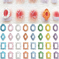 Macaron Frame Nail Charm,3D Retro Nail Charms Vintage Metal Nail Charms Accessories Punk Nail Art Supplies for Manicure Nail Art Craft DIY Nail Decorations