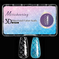 3D Diamond Shaped Polygel Nail, Extension Clear Full Cover False Nail Tips, Hybrid Gel Acrylic Nail, Diamond Fake Nails, 14 Sizes Building Artificial Press on Nail (Fish Scales 2, 120pcs)