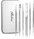 BALUCA 7-Piece Ingrown Toenail Removal Kit – Professional Stainless Steel Toenail Cleaner Tool & Ingrown Toenail File for Pain-Free at-Home Pedicure & Nail Correction