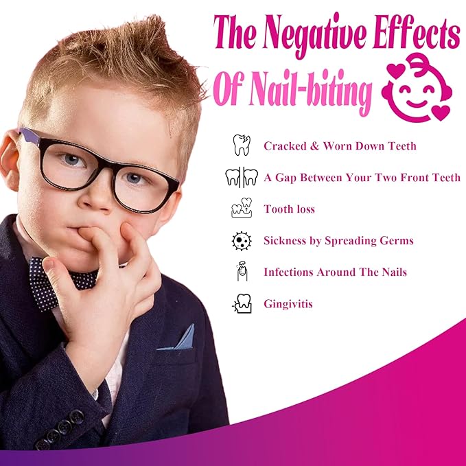 Nail Biting Treatment for Kids, Bitter prevention Thumb Sucking Deterrent, Safe Plant Formula& Effective Solution Long-Lasting & Quick Dry For Ages 3+ | 0.4 oz |