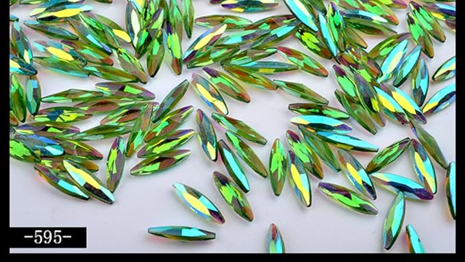 Nail Art Symphony Rhinestones 3D DIY Horse Eye Glitter Stones Pedicures Decoration 80Pcs