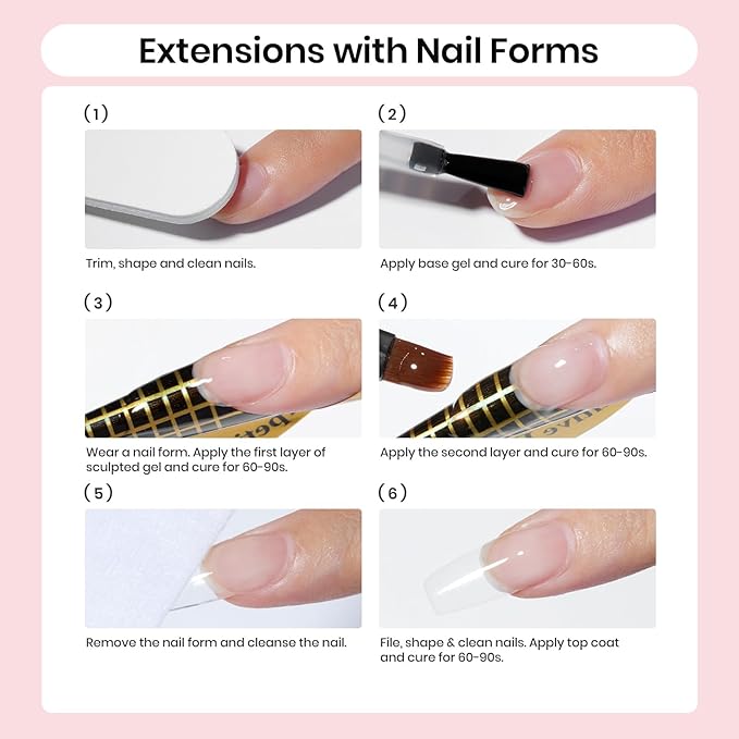 Beetles Hard Gel,Ivory Veil 1 oz 9 in 1 Nail Extension Sculpting Apex Building for Salon Professionals,Jelly White Builder Nails Gel,UV & LED Lamp Needed