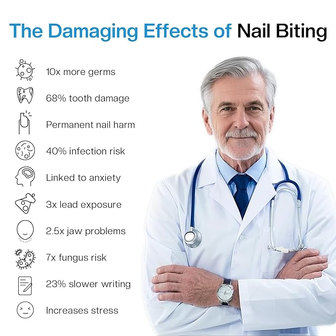 Nail Biting Treatment For kids Thumb Sucking Deterrent: No Bite Nail Polish Nail Biting Prevention Safe Bitter Nail Polish For Nail Biters Kids Stop Biting For Adults Quick Dry Lasting