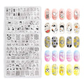 MR.FOX 5 pcs Nail Printing Board Set a Variety of cat Claws Kittens Puppies Unicorns and Other Patterns Art DIY Stamping templates