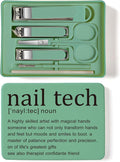 Nail Clippers and Beauty Tool Portable Set Nail Clipper Set Martensitic Stainless Steel Manicure Set 6 in 1 Suitable for Home, Workplace, Outdoor Travel, Gift Giving, Salon (Nail tech Green)