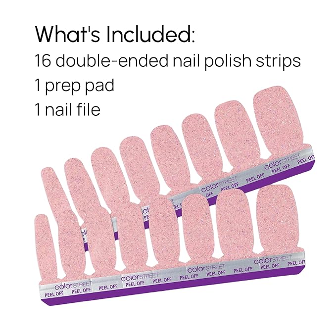 Color Street Blushing in Flushing Nail Strips