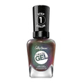 Sally Hansen Miracle Gel Salon Quality Nail Polish | Gel-Like Formula, Two-Step System, No UV Light Needed, Long Lasting | Opaque, Metallic | 841 Hollaa-Gram | Multichrome Brown Nail Polish