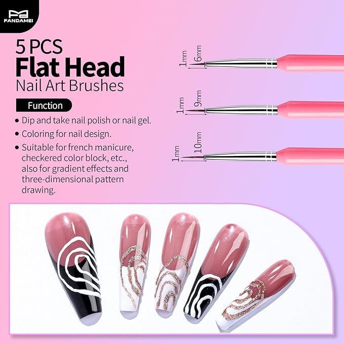 FANDAMEI 33pcs Nail Art Tools, Nail Art Brushes, 31pcs Nail Brushes For Nail Art, Nail Brushes, Nail Dotting Tool, Nail Art Brush For Nail Design, Nail Brush Set, Nail Art Palette, Nail Design Tools
