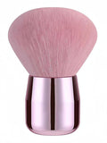 Nail Dust Brush for Acrylic and Dip Powder – Soft Kabuki Nail Cleaner Brush for Manicure, Makeup, Nail Art – Pink Handle