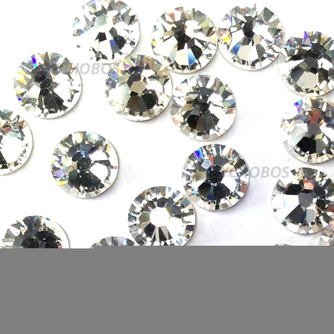 Crystal (001) Clear Austrian 2058 XILION 6ss 2mm Tiny Flatback No-Hotfix Rhinestones ss6 Nail Art 144 pcs (1 Gross) Made in Austria crystal-wholesale