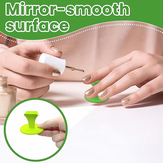 Plastic Nail Holder Finger Exercise Tool Fixed Finger Bracket Professional Painting Art Accessories DIY Nail Art Supplies (Green)
