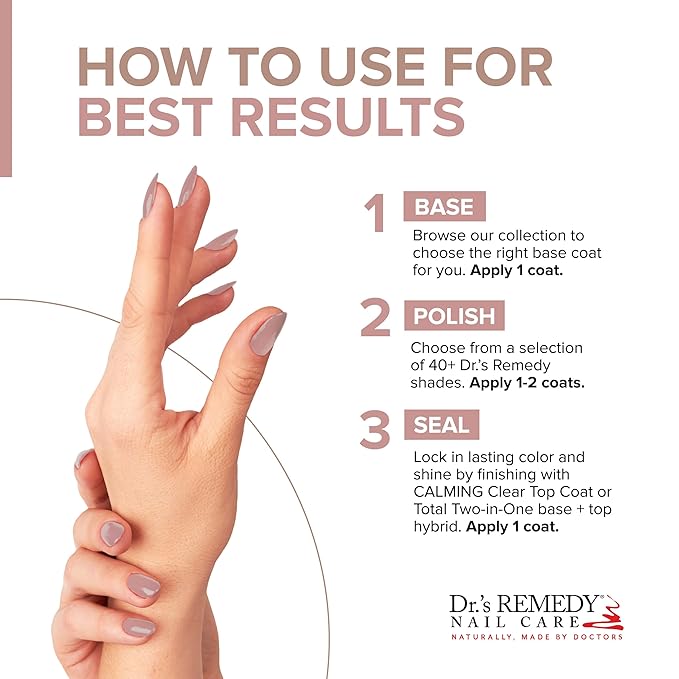 Dr’s Remedy 3 Pack Nail Polish Kit, Positively Perfect Pink Trio, All Natural Enriched Nail Strengthener Non Toxic and Organic - RESILIENT Rose, PERFECT Petal, POSITIVE Pink