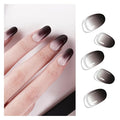 DANNI & TONI Semi Cured Gel Nail Strips Black Transparent Ombre Gel Nail Wraps 28 Stickers |Mystery