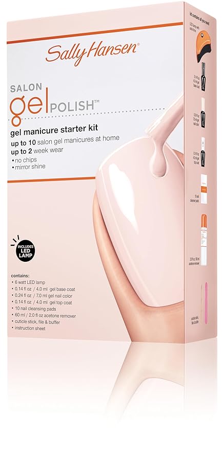 Sally Hansen Salon Gel Polish Nail Lacquer, Shell We Dance, 0.25 Fl Oz
