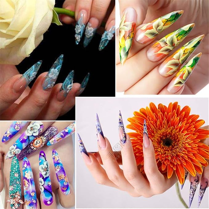 3 Pack Total 720 Tips Mixed Color Nail Tips Short Stiletto False Nails Pointed Sharp Fake Nails for Daily Wear On the Nail Tree Black/Clear/Natural Nail Art Supplies Nail Display Tips for Practice