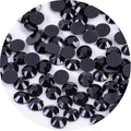 4500 Pcs SS6 2mm Flatback Rhinestones for Nails Art Crafts Glitter Round Gems Crystals DIY Clothes Shoes（Black)