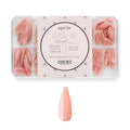 Apres Neutrals Gel-X Margot Box Of Press On Nails, 11 Sizes 00-9, Soft Gel Nail Tip Box (150pcs) (Natural Stiletto Medium, 150)