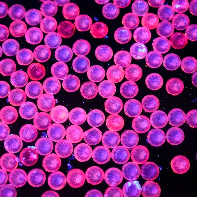 Blinginbox Flatback Rhinestones Round Gems, 1440pcs Luminous Series Glass Stones Neon Gems Non Hotfix Crystal Rhinestones for Nail Charms Crafts Clothes Tumblers,Rose Luminous Opal,SS16.