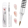 PANA 3D Kolinsky Nail Art Brush - Silver Non-Slip Handle, Size 2 - Acrylic Nail Art Sculpture Brush for Manicures Pedicure Salon Professional or Beginner
