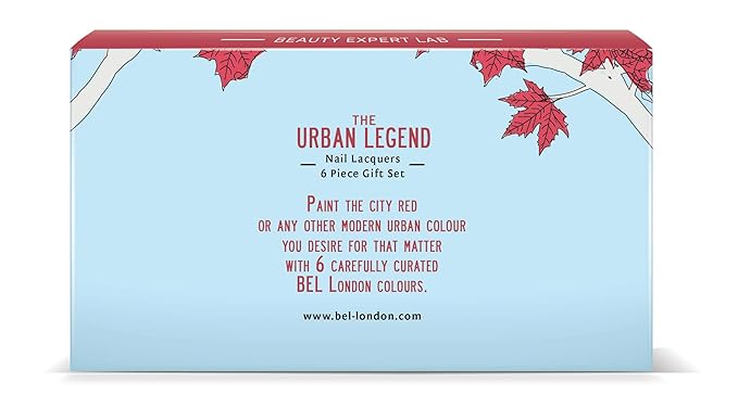 BL Urban Legend Luxury 6 Pack Multi-color Nail Polish Set - The Queen Of Deluxe - The Perfect Set For The Perfect Stylish Manicure - A Professional Quality Quick Dry Set For True Connoisseurs
