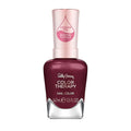 Sally Hansen Color Therapy Nail Polish | Biotin, Argan Oil, Long Lasting, Healthy Nails, Nail Strengthener, Opaque | 374 Wine Not | Burgundy Nail Color