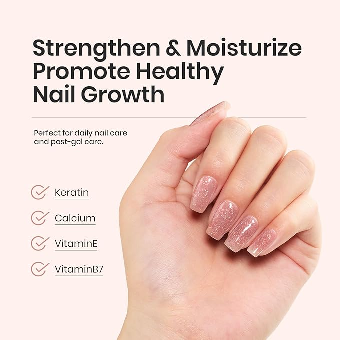 Beetles Rubber Base Color Gel Nail Polish, 6 Colors 5 IN 1 Nude Rubber Base Gel Neutral Sheer Pink Peach Glitter Nail Polish for Thin Nails Soak Off U V LED Lamp Cure Nail Art Design Gifs for Women