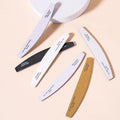 6PCS Nail Files Professional Double Sided 80/100/150/180/240 Grit Nail Files Emery Board White/Black/Gray Nail Kits Manicure Pedicure Tool & Nail Buffering Files for Home and Salon Use