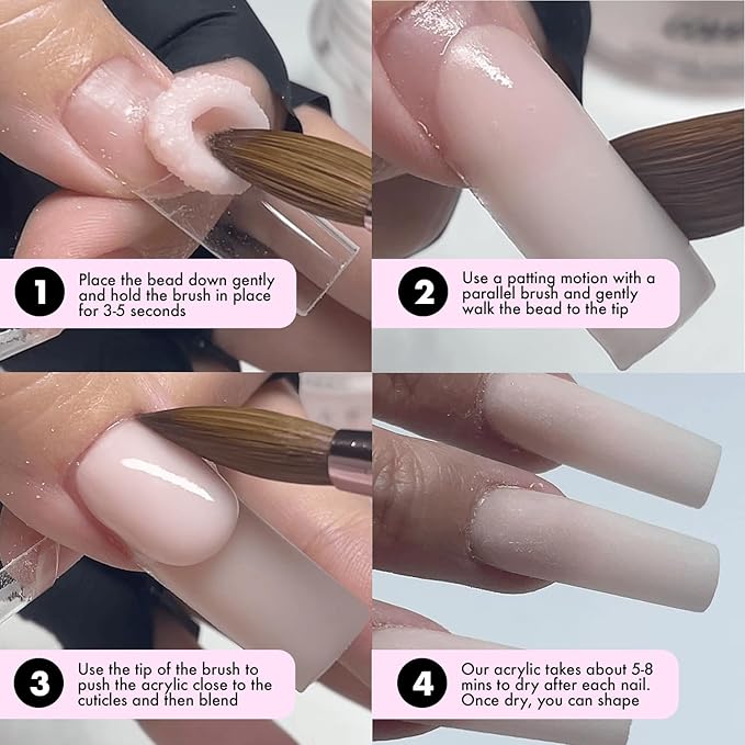 MakarttPro 100% Kolinsky Acrylic Nail Brush #12 – Pure Kolinsky Hair for Smooth Application, Monomer & Acetone Resistant Handle, Anti-Clogging, Durable Professional Nail Art Brush