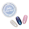 Daily Charme Stardust Chrome Powder (Sapphire) 1g, Iridescent Nail Chrome Powder, Holographic Effect Vibrant Chrome Powder Pigment for Nails, Home DIY/Nail Salon Manicure
