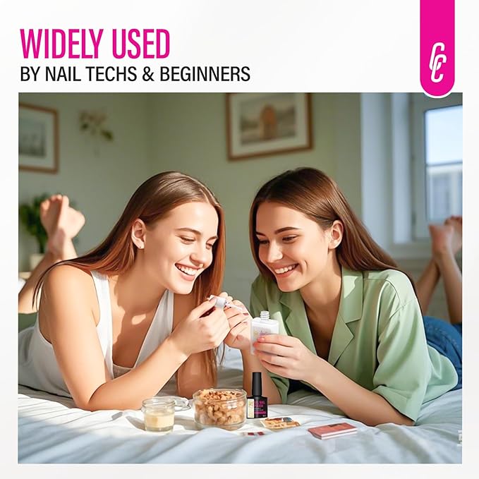 Protein Nail Strengthener for Gel Enthusiasts: Repair Thin Weak Peeling Nails After Acrylics Gel Removal - Nude Nail Hardener and Growth Treatment Ridge Filler Nude Polish