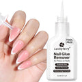 Nail Glue Remover for Press on Nails, 15ml Acetone-free Nail Polish Remover, Multi-Functional Glue Remover for Nails Tips, Quick Easy Gentle Removal, Not for Gel Polish