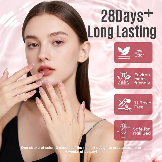 MEFA Jelly Gel Nail Polish Set, 12 Colors Jelly Red Glitter Gel Polish Set Nude Pink Milky White Nail Polish Gel Neutral Transparent Sheer Red Gel Nail Gifts for Women Girl DIY Salon Home Manicure