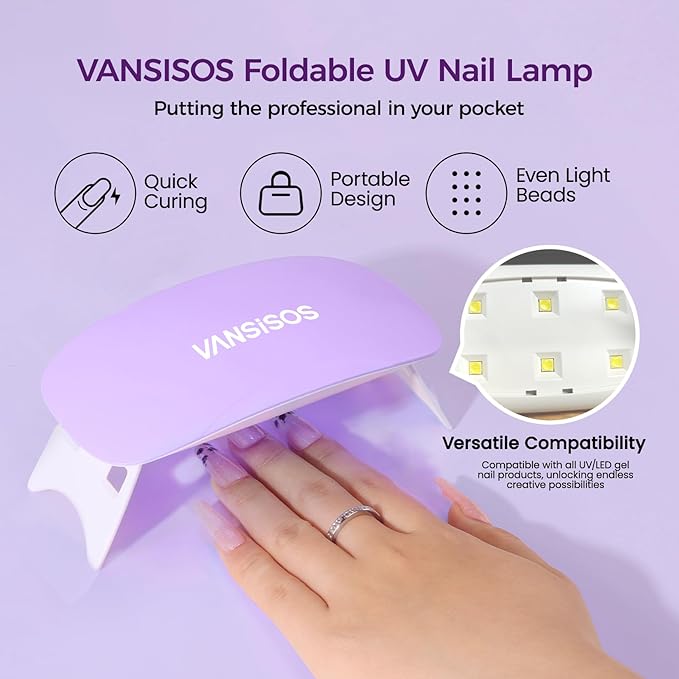Poly Gel Nail Kit: Summer Colors Polygel Nail Kit with Slip Solution Portable UV/LED Nail Lamp and Complete Extension Accessories for Easy Home Manicure
