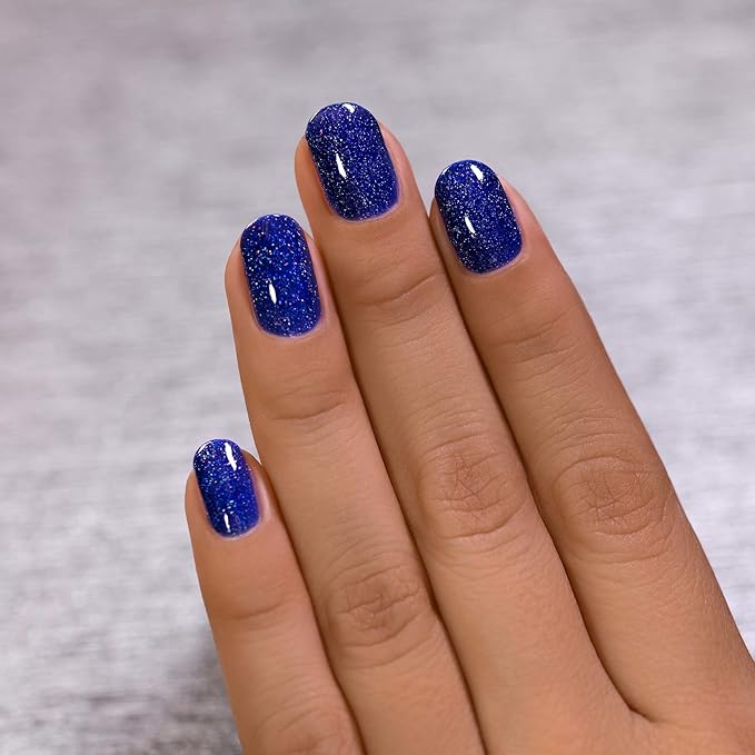 ILNP Set Sail - Navy Blue Holographic Jelly Nail Polish