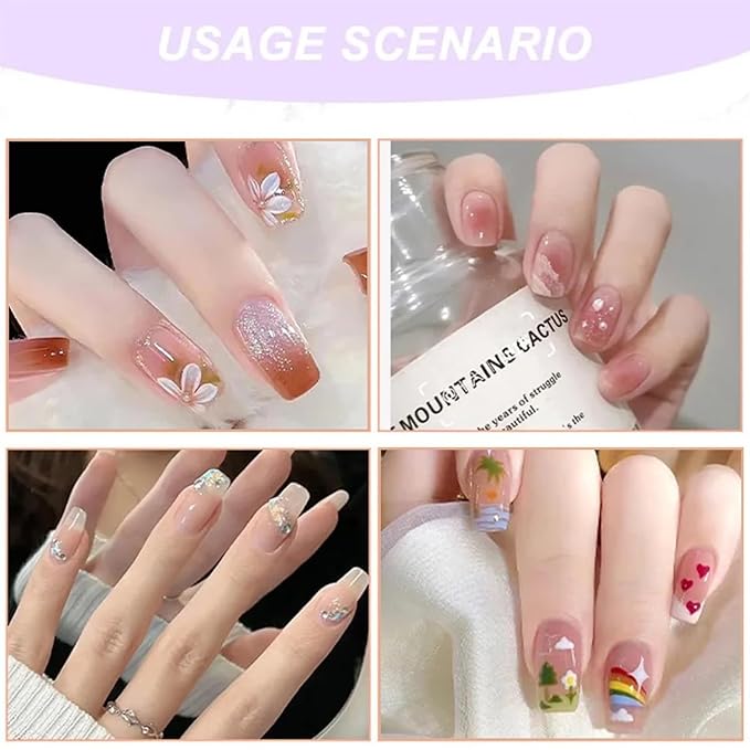 WOKOTO 20 PCS Nail Art Brushes Set For UV Gel polish Applying Black Acrylic Nail Brushes For Women's Acrylic Nails Round Tip Nail Acrylic Brushes For Nail Designs Painting Body Art Pens Brushes