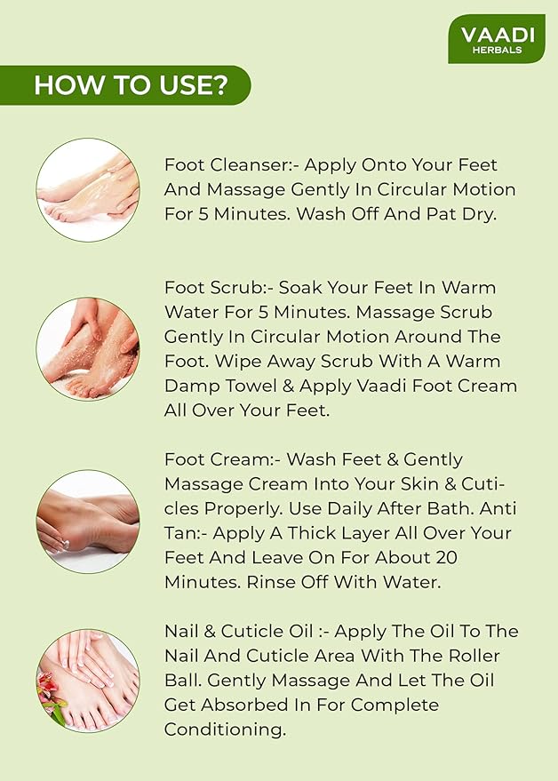 Vaadi Herbals Pedicure Manicure Spa Kit 135g