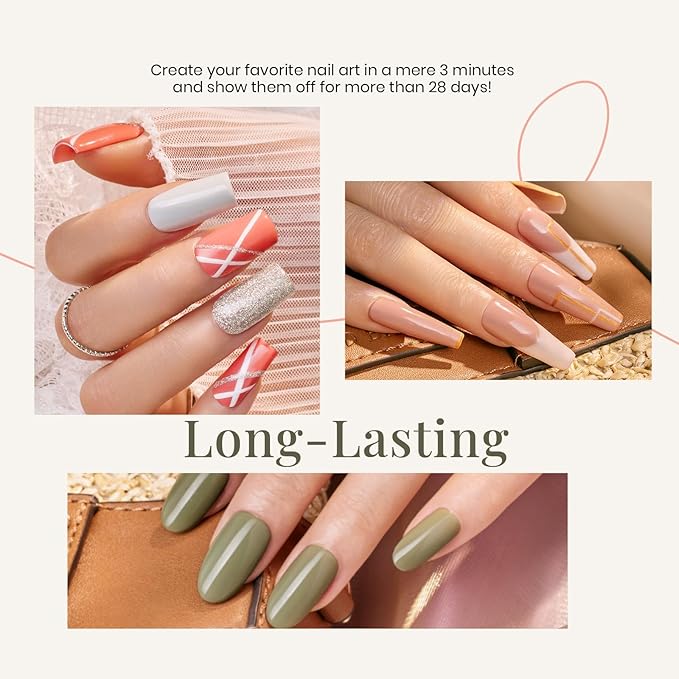 beetles Gel Polish Set 6 Colors Glitter Nude Coral Green Light Blue Gel Nail Polish Kit Soak off Uv Nail Salon Southern Belle