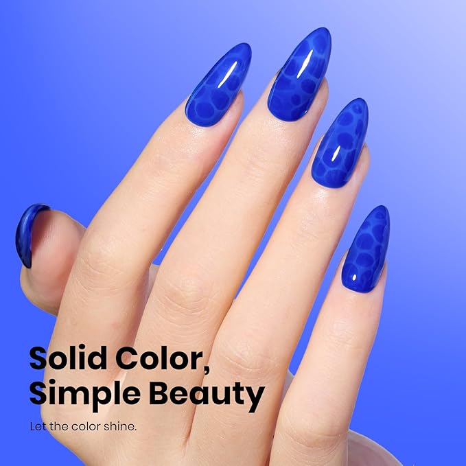 Beetles Blue Gel Nail Polish - Royal Blue Color Gel Polish 15ml Soak Off Uv/LED Nail Lamp Nail Art Design Manicure Salon Diy Home for Women