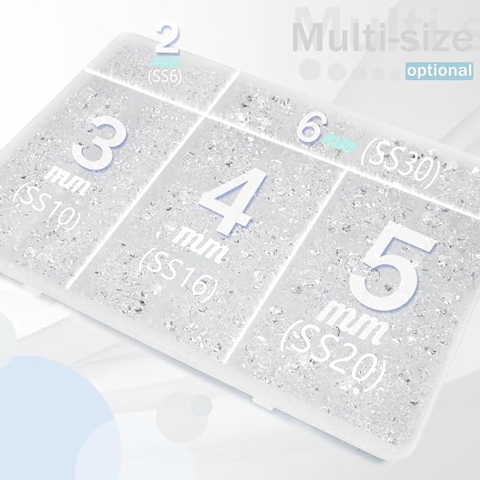 Transparent Resin Rhinestones w B7000 Jewelry Glue for Bedazzling Crafting 2-6mm Clear Flatback Jelly Stones Diamonds Gems Bedazzler Kit Charms for Nails Face Eyes Makeup Tumblers Crafts Shoes