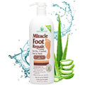 Miracle Foot Repair Cream (32 oz) Repairs Dry Cracked Heels and Feet, 60% Pure UltraAloe Moisturizes, Softens, and Repairs