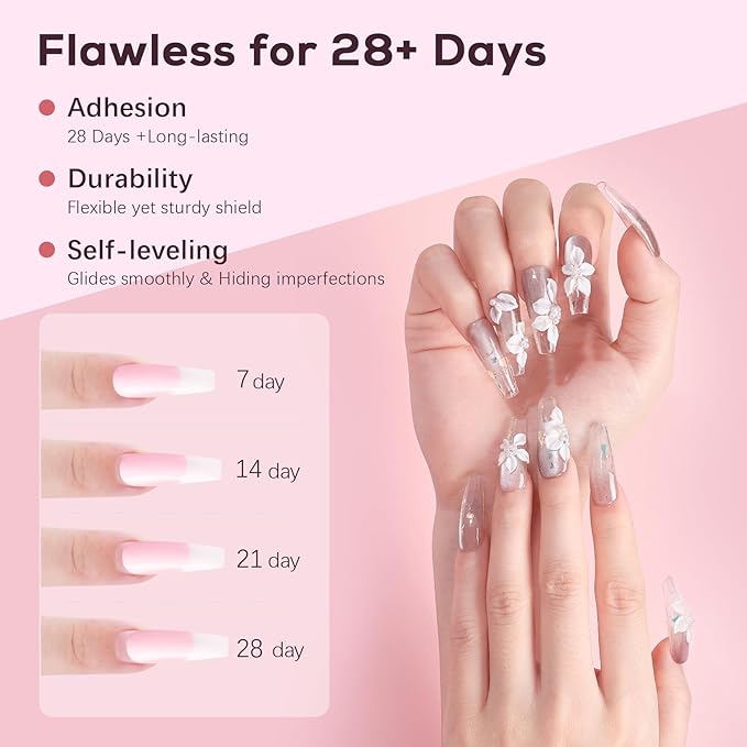 Acrylic Nail Powder: 60g Clear White Pink Nude Acrylic Powder Set Professional Acrylic Nail Powder Polymer Colored Nail Extensions Kit for Carving Nails