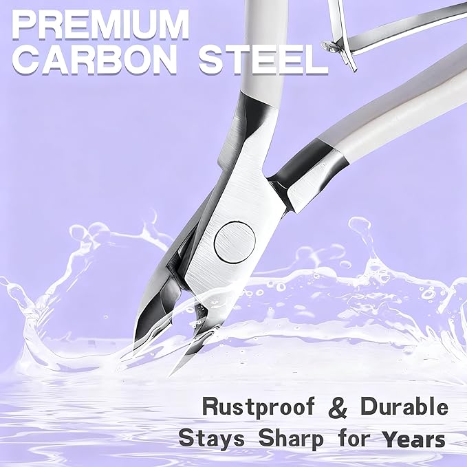 Kylara Cuticle Trimmer & Nippers,Stainless Steel Cuticle Cutter Clippers for Women, Rustproof Durable for Fingernails Toenails Manicure Pedicure,Corta Cuticulas Profesional Salon Home Use 1PCS