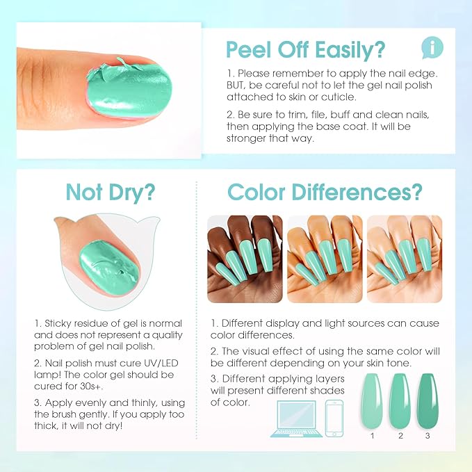 ROSALIND 24Pcs Neon Gel Nail Polish Set with Gel Base and Matte Glossy Glitter Top Coat, Bright Neon Colors Nail Gel Polish Soak Off UV Manicure Rainbow Nail Art