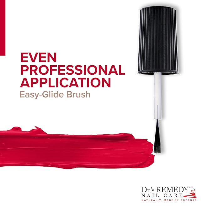 Dr’s Remedy Enriched Nail Polish: Non Toxic, All Natural, and Organic - Doctor Formulated: Strengthens, Restores, Heals, and Protects '24-Free' - CLARITY Coral Red