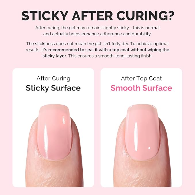 MelodySusie Clear Builder Nail Base Gel for Nails Thickening, Soak Off UV Extension Gel, Rhinestone Nail Glue in a Bottle for Nail Art Design Salon DIY Manicure at Home Gift for Women