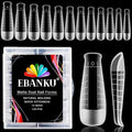 EBANKU Poly Gel Nail Forms, 120 PCS T-Shape Dual Nail Forms for Builder Gel Square Nail Extension Tips for Structure Nail Art Manicure Tools Salon at Home-12 Sizes