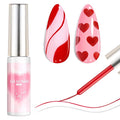 Beetles Red Gel Liner Nail Polish 7ml French Tip Gel Nail Polish Swirl Nails Art Paint for Thin French Tip Line Nails Art Soak off Uv Lamp Manicure Salon Gifts for Women