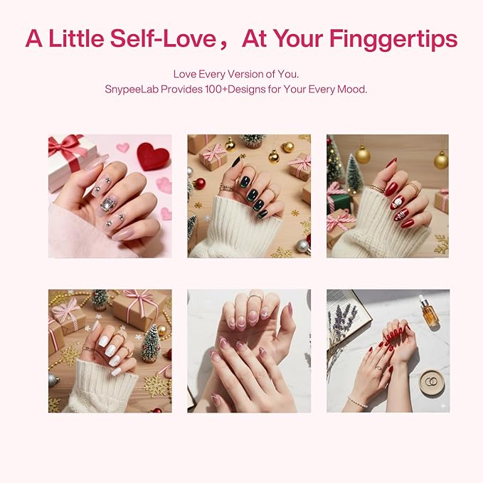 Handmade Ballerina French Tip press on nails with Cute Popular Charm Design for Women and Girls-24pcs(Cateye Butterfly)