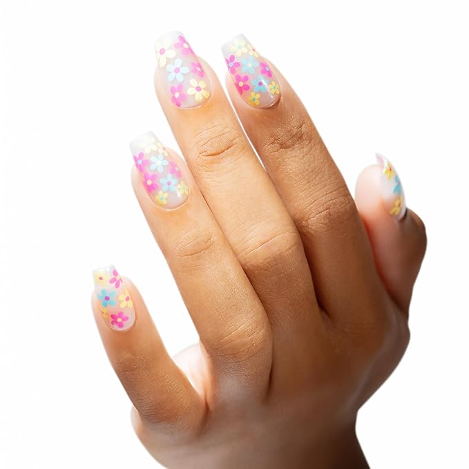 Artistic Colourluxe Press-On Tips - Kit Colourluxe Press-On Tips - Kits Nails - 30 Nails (Daisy Daze, Kit)